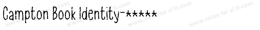 Campton Book Identity字体转换